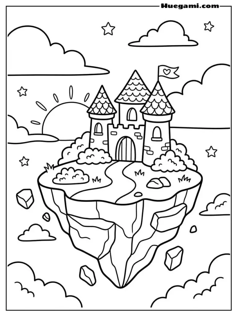 Printable Castle Coloring Sheets Kids Will Love 33 Round Tower Adorable
