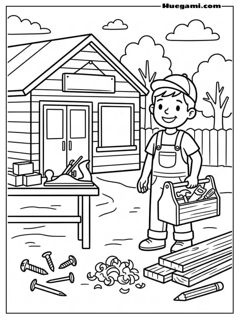 Tiny Carpenter With Toolbox