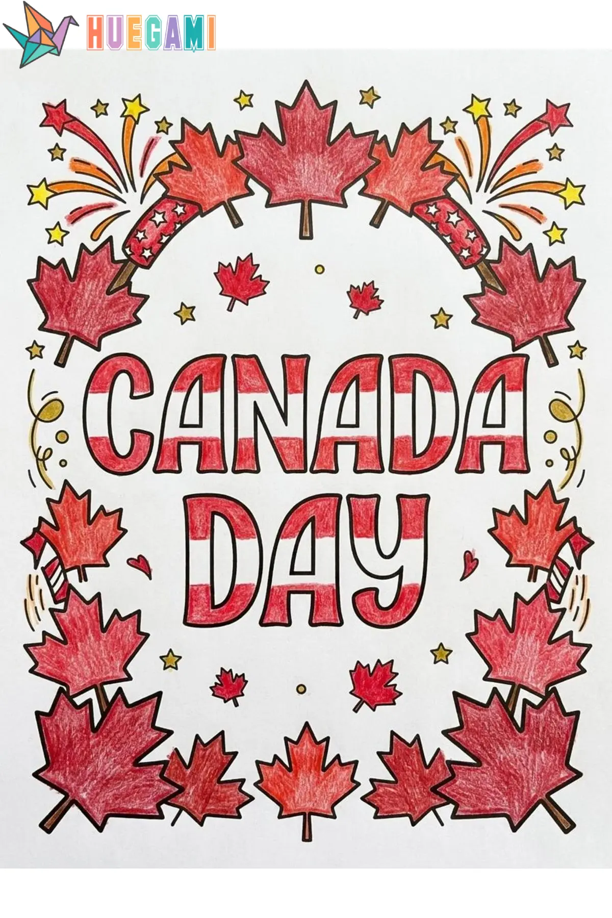 canada day coloring sheets featured image
