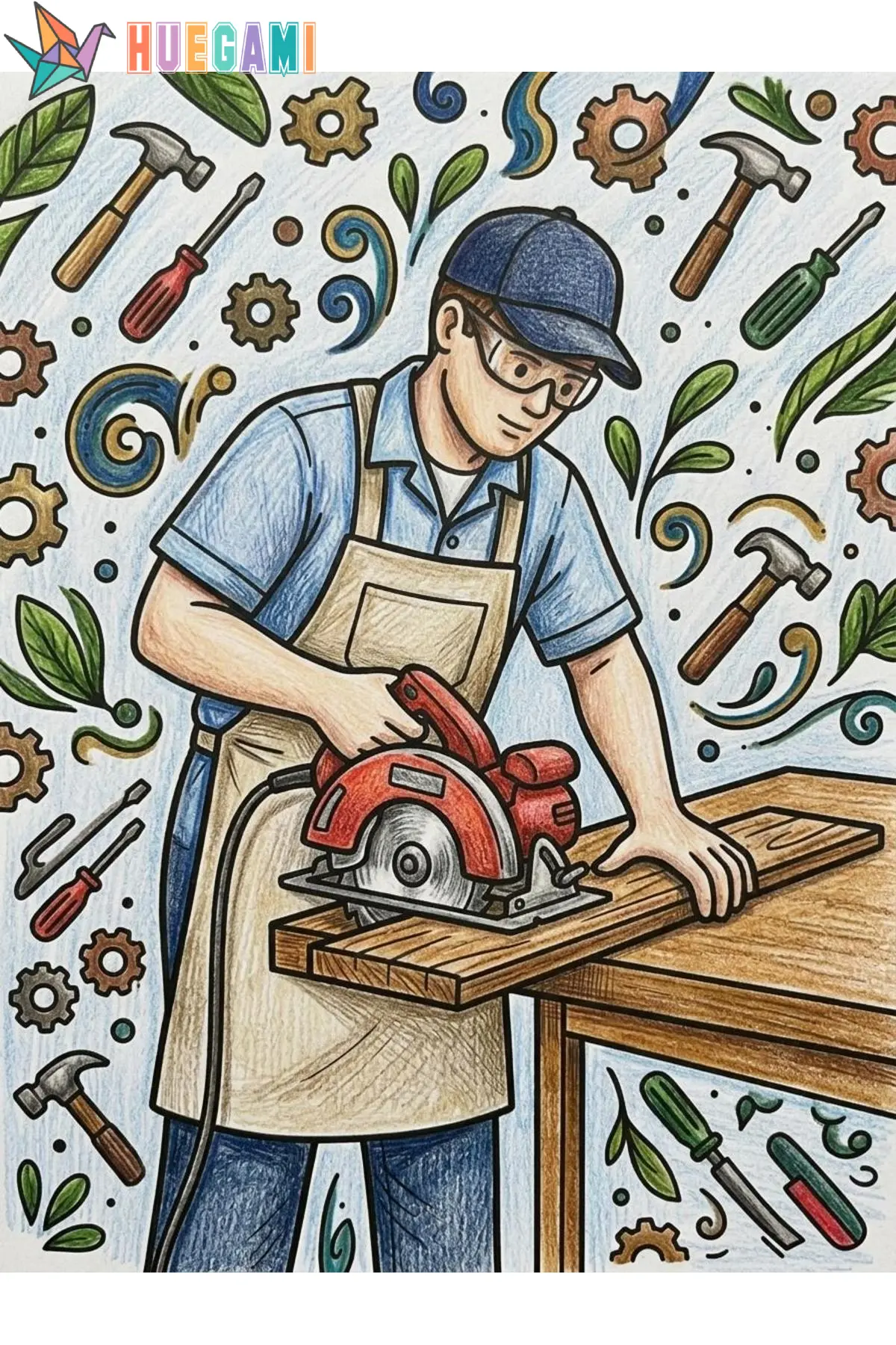 carpenter coloring sheets featured image