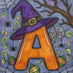 halloween alphabet coloring sheets featured image