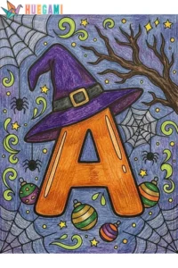 Free Printable Halloween Alphabet Coloring Sheets for Kids 1 halloween alphabet coloring sheets featured image