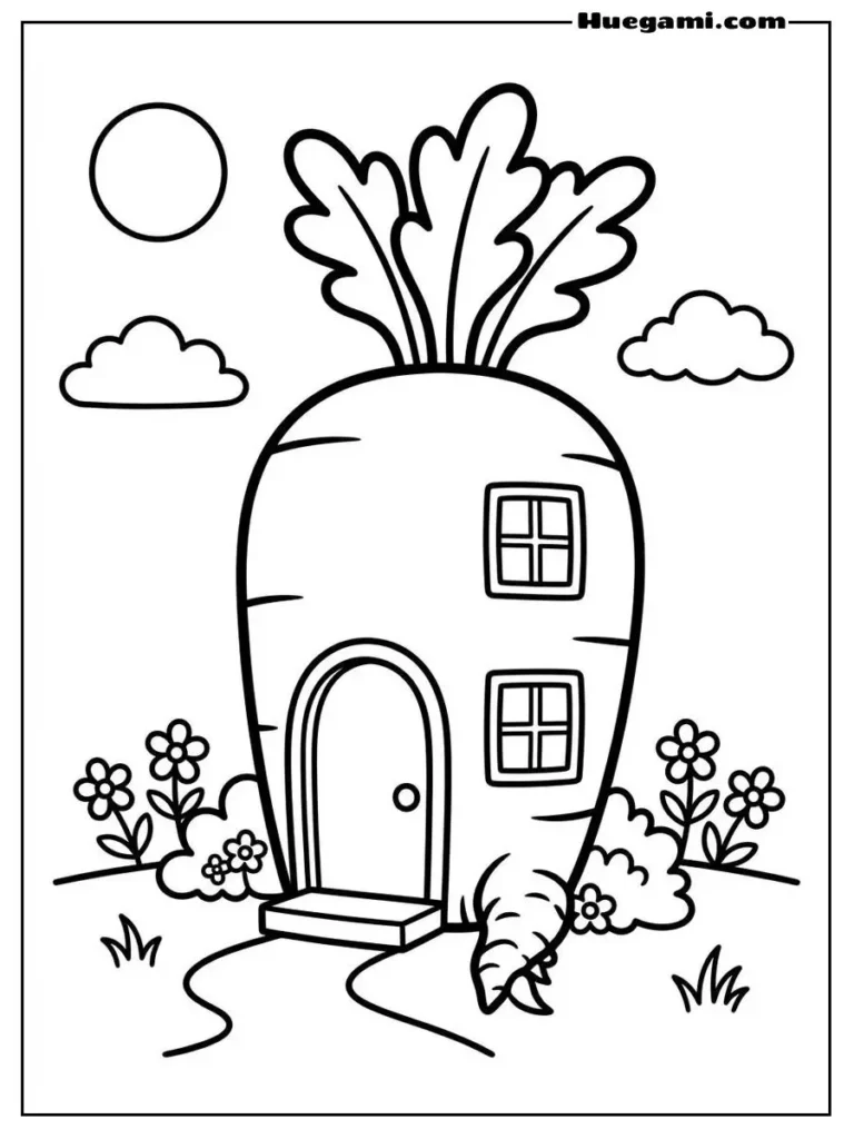 A Carrot House Illustration