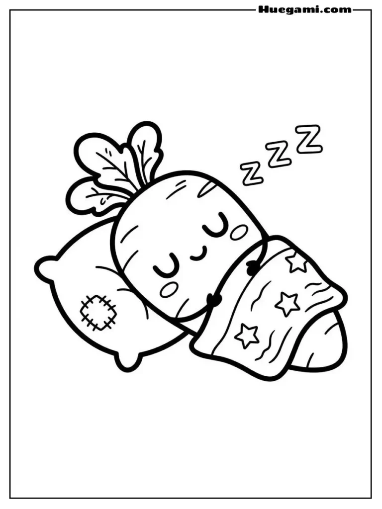 Adorable Carrot Is Sleeping