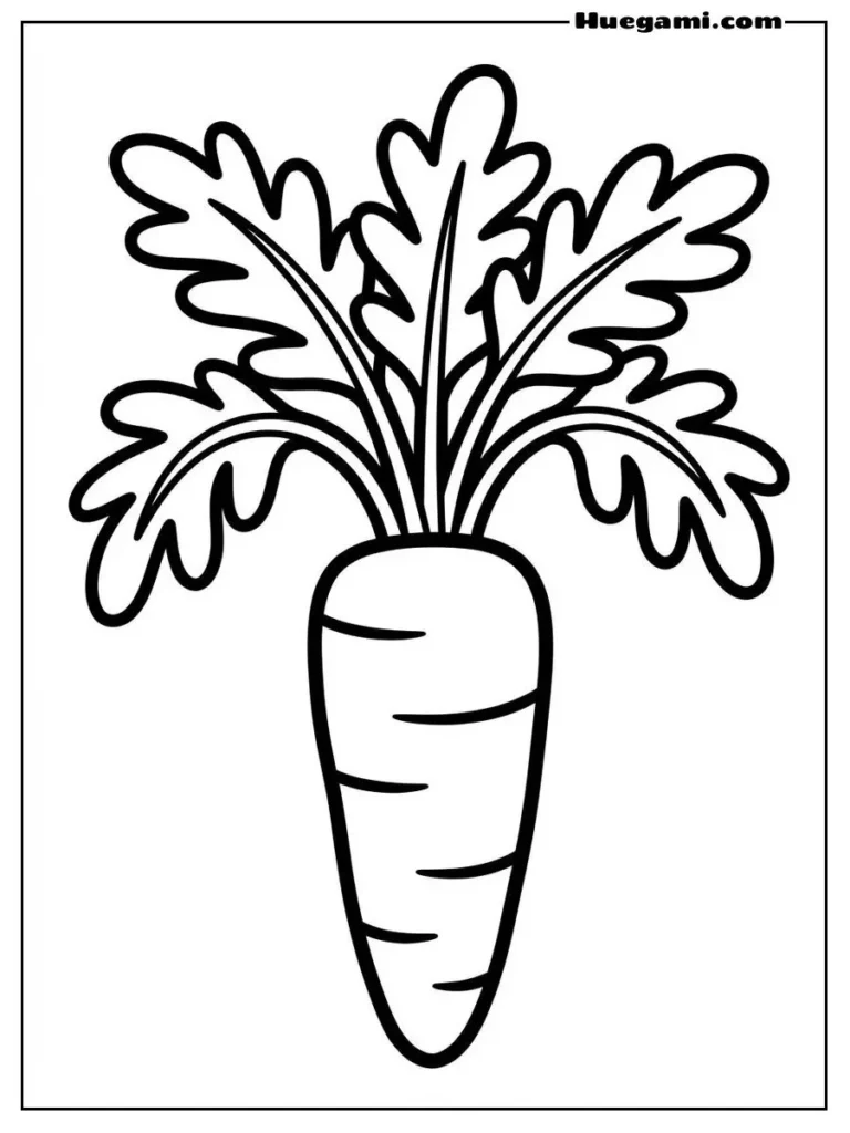 Carrot With Bold Leaves
