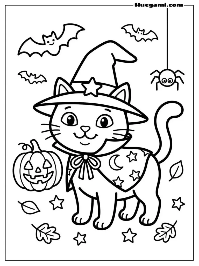 Cat In Halloween Costume Illustration