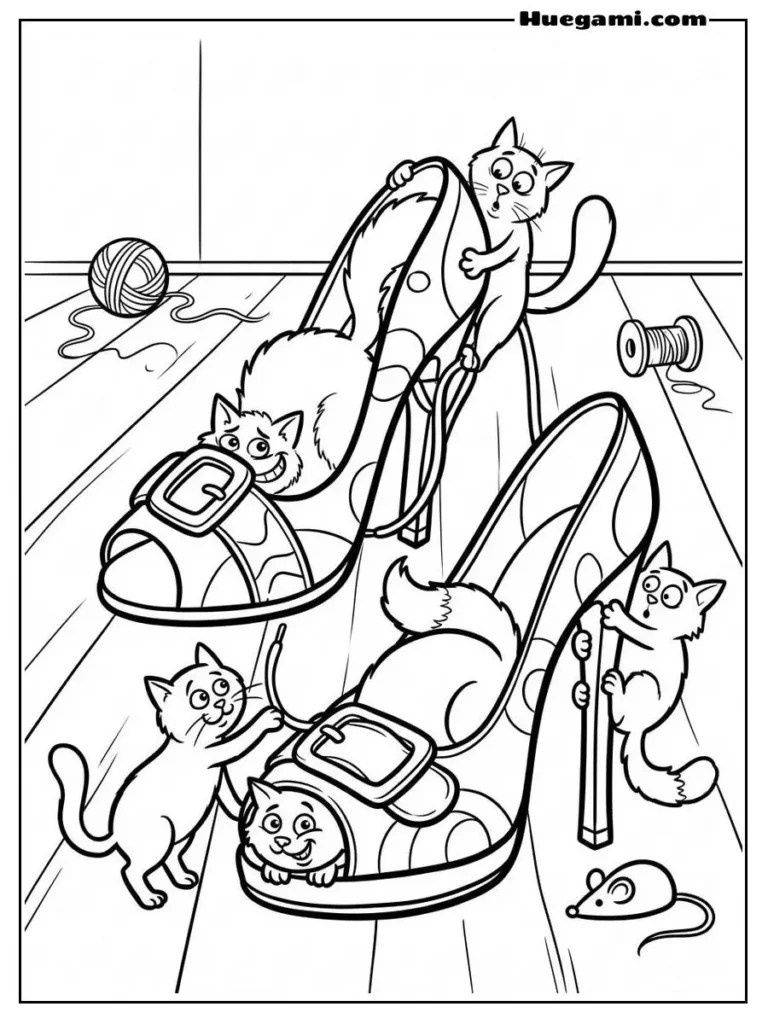 Funny Cats Illustration