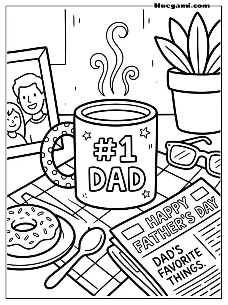 I Love You Dad Illustration