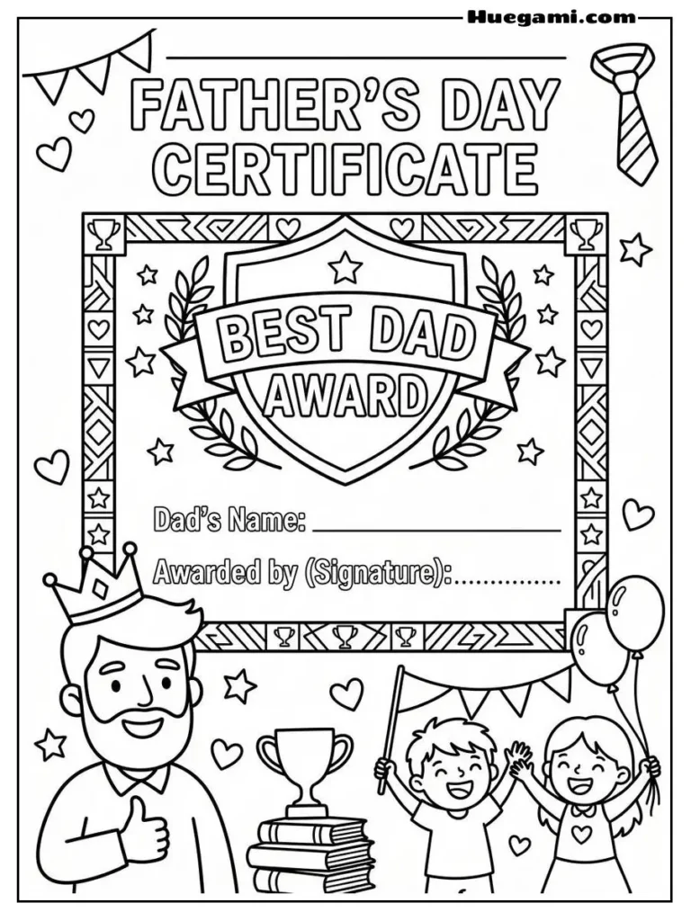 My Hero Dad Illustration