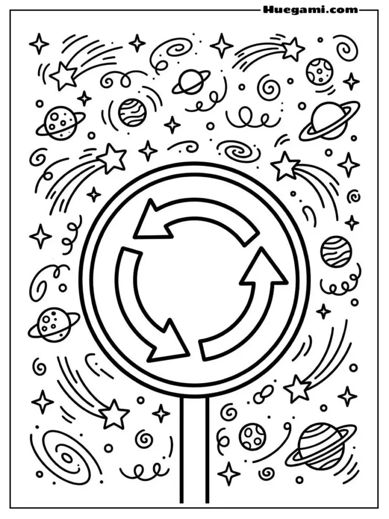 Roundabout Galaxy Illustration