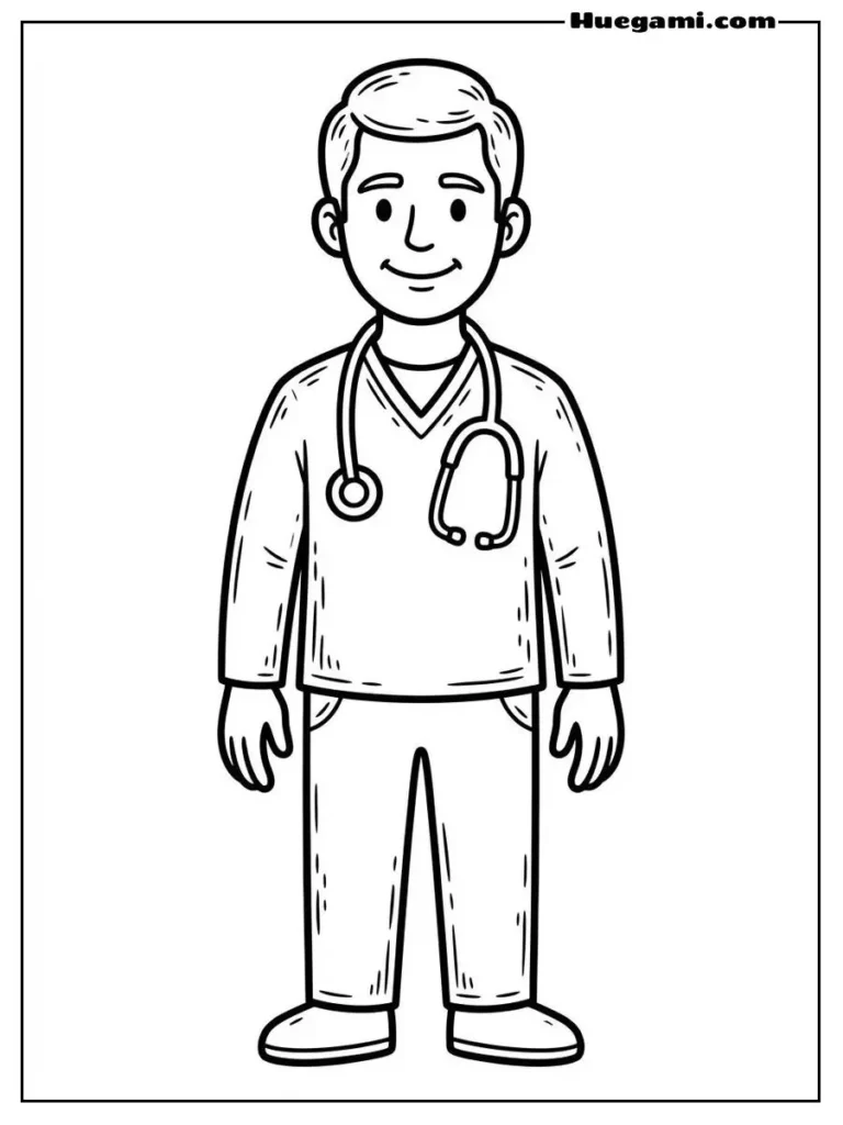 Smiling Doctor Illustration