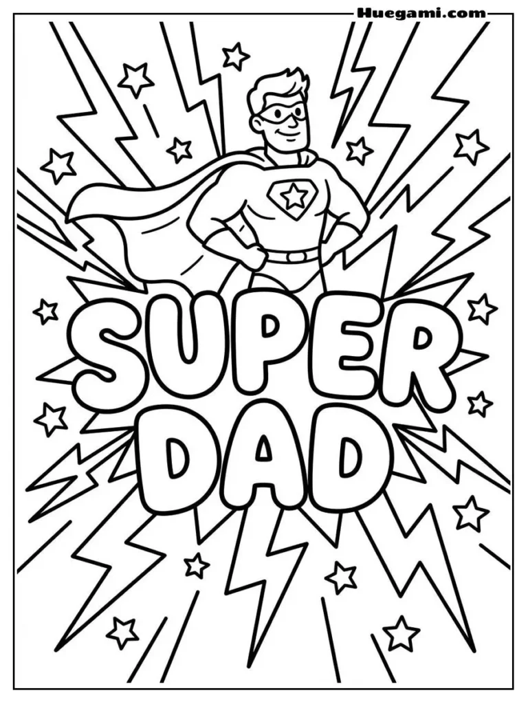 Super Dad Illustration