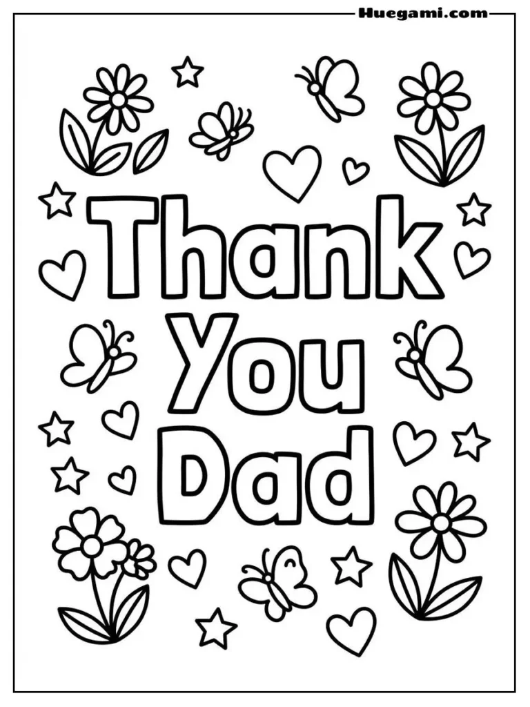 Thank You Dad Illustration
