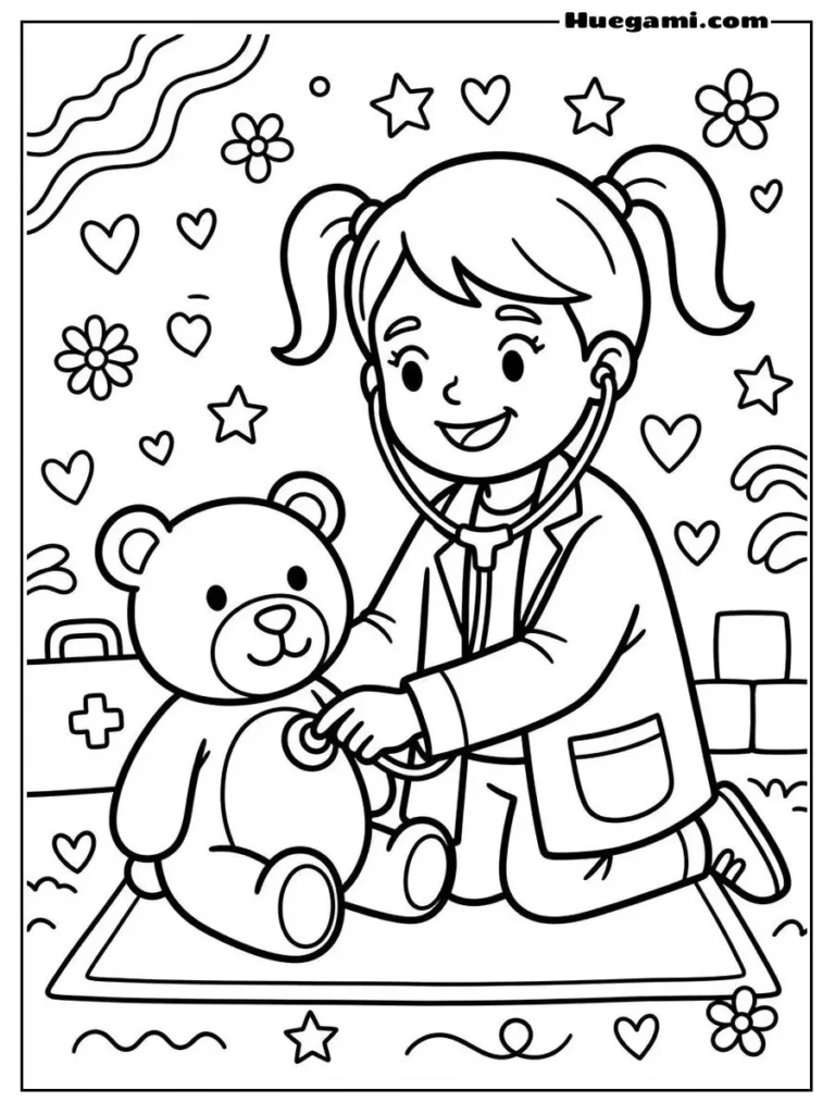 Tiny Doctor And Teddy Bear