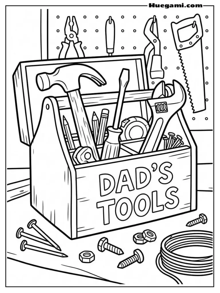 Toolbox For Dad Illustration