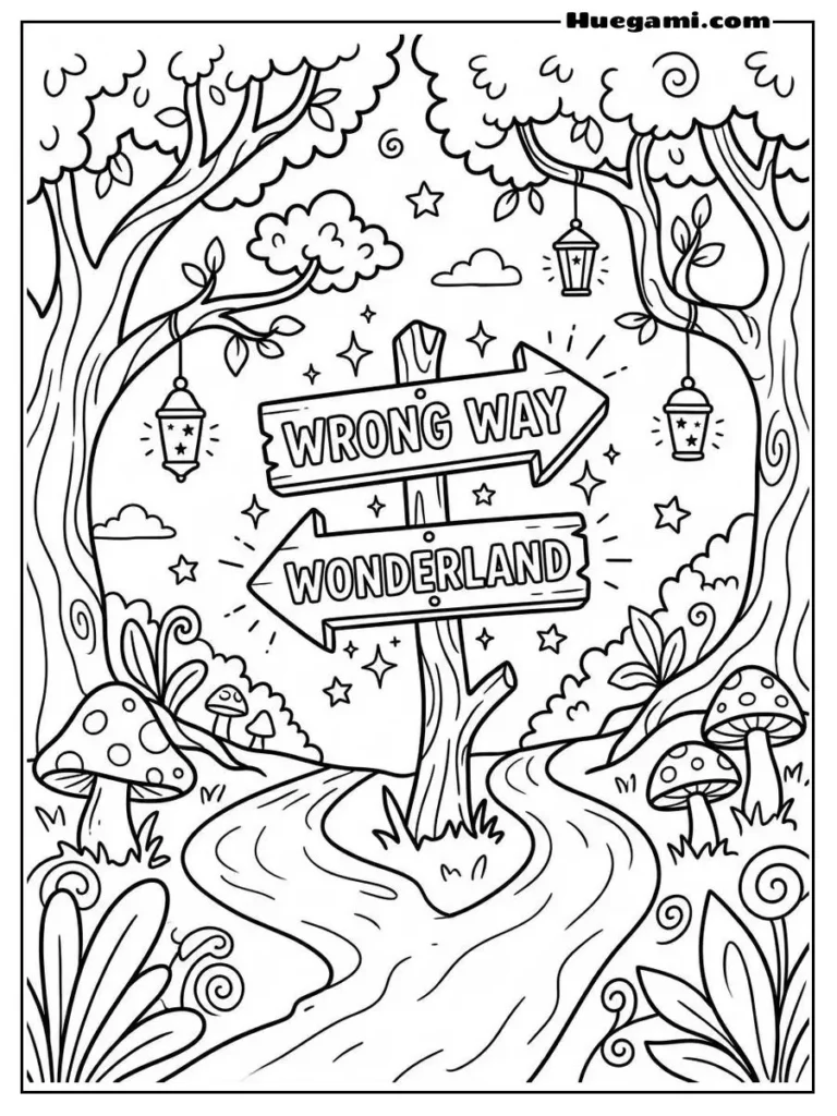 Wrong Way Wonderland Illustration