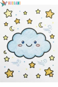 Free Printable Cloud Coloring Sheets for Kids 1 cloud coloring sheets featured image