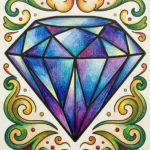 diamonds coloring sheets featured image