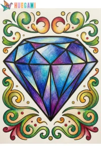 Diamonds Coloring Sheets: Free Printables for All Ages 1 diamonds coloring sheets featured image