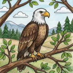 eagle coloring sheets featured image