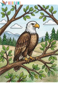 Free Printable Eagle Coloring Sheets for Kids 1 eagle coloring sheets featured image