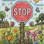 enchanted traffic signs coloring sheets featured image
