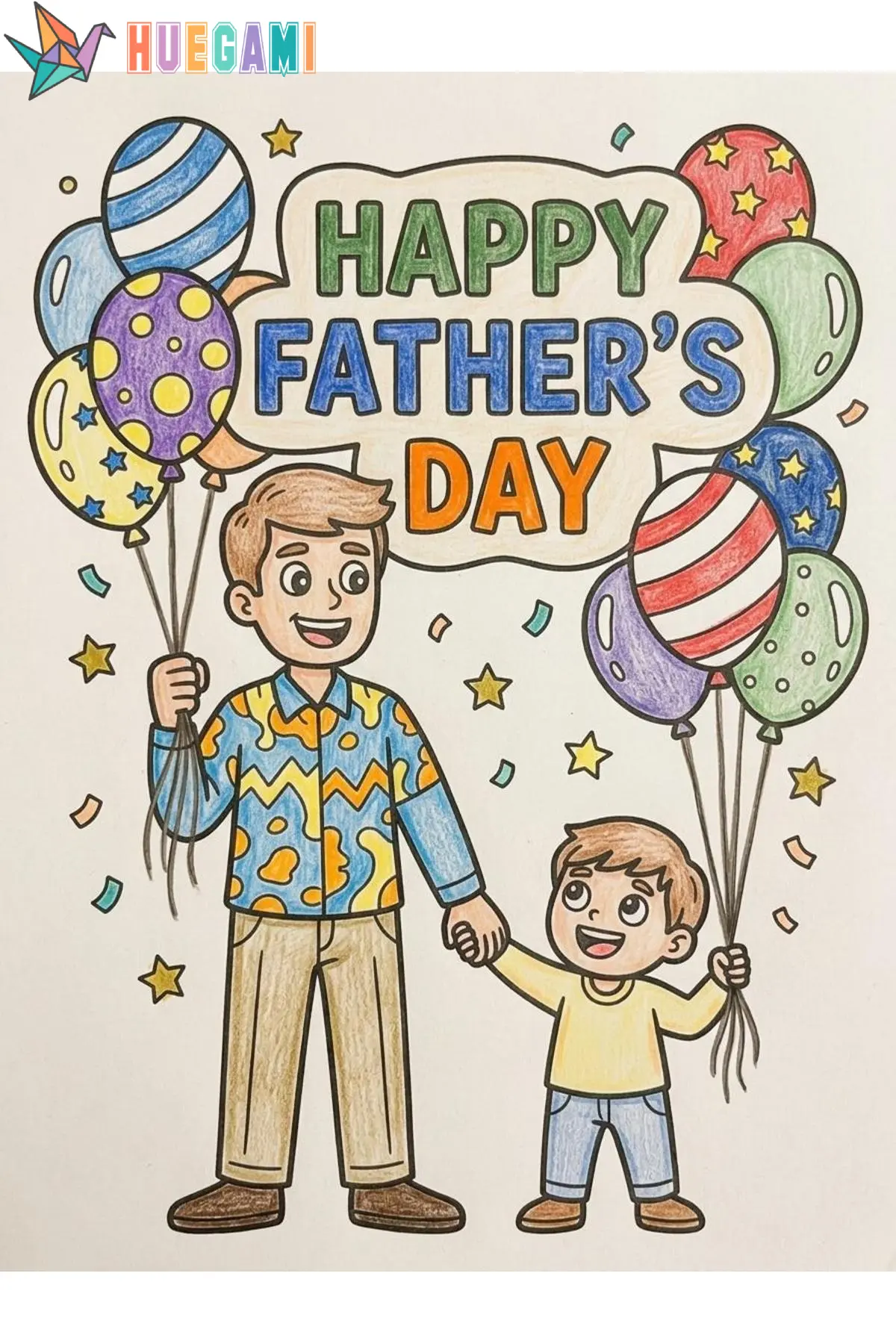 father's day coloring sheets featured image